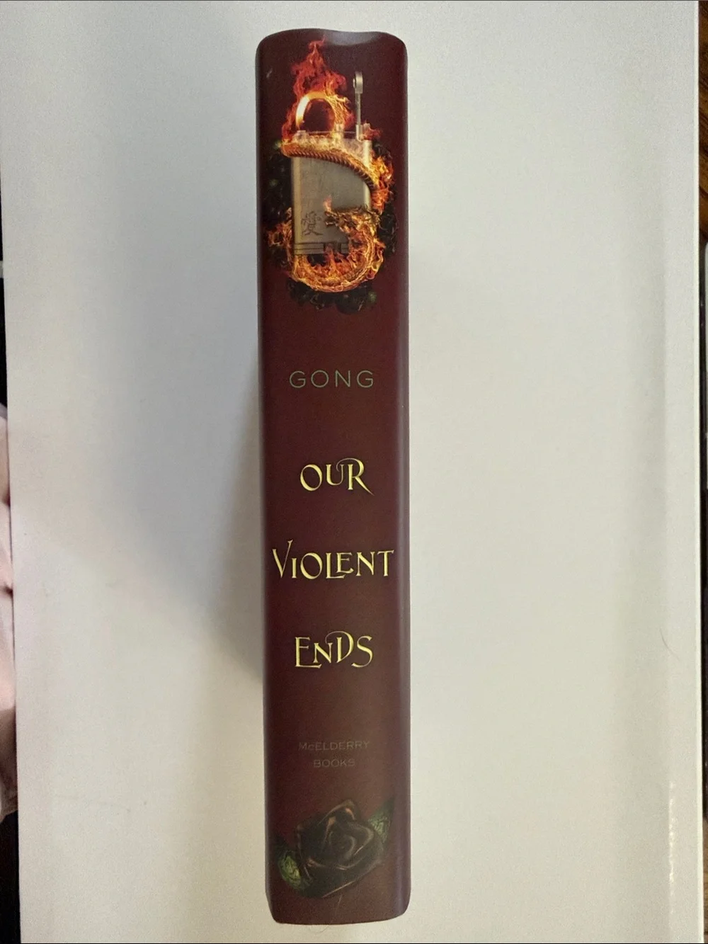 Our Violent Ends Hardcover Book - Red
